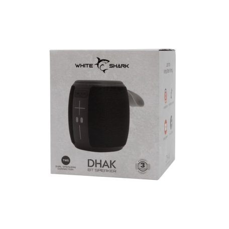 White Shark GBT-888B Dhak Bluetooth hangszóró 5W TWS fekete